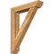 Ekena Millwork Traditional Slat Rough Sawn Bracket w/ Offset Brace, Western Red Cedar, 6"W x 28"D x 36"H BKT0604X28X36TRA06RWR - alternate 1